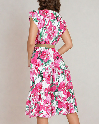 Royalfashion Naiste midiw lilleline kleit