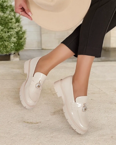 Royalfashion Women's lacquered moccasins Bemies