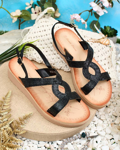 Royalfashion Women's Elova Zirconia Sandals