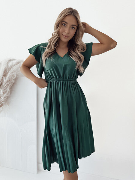Royalfashion Naiste plisseeritud midi-kleit