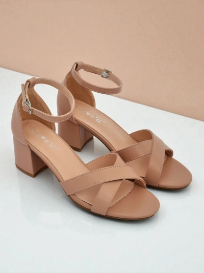 Royalfashion Naiste madala plokkkontsaga sandaalid Eleganza Strap