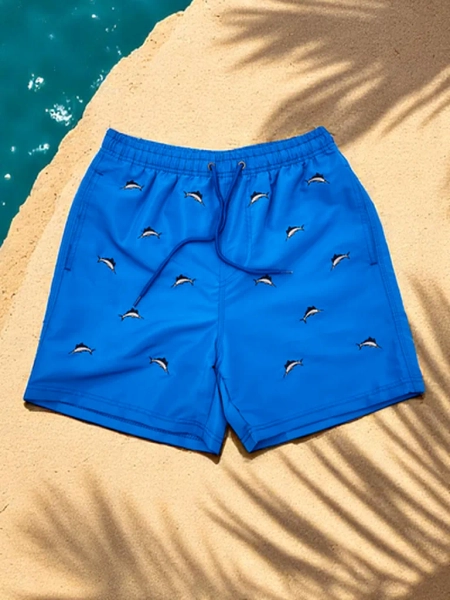 Royalfashion Men's Sports Shorts with Protective Mesh
