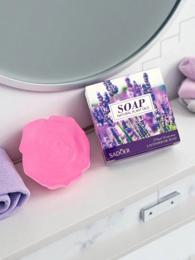 Royalfashion Glycerin soap in the shape of a flower Avocado