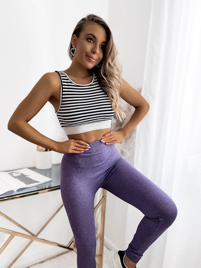 Women's leggings in purple- Clothing