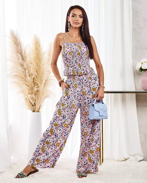 Royalfashion Mustriline naiste komplekt roosas