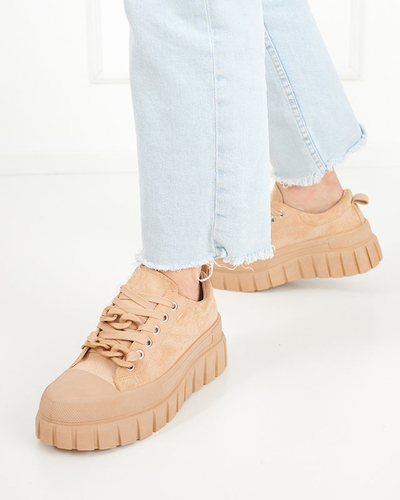 OUTLET High women's brown sneakers Mishta - Footwear