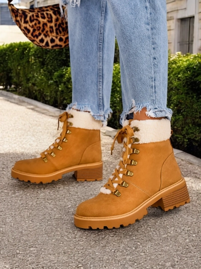 Royalfashion women's trapper boots Sawoli