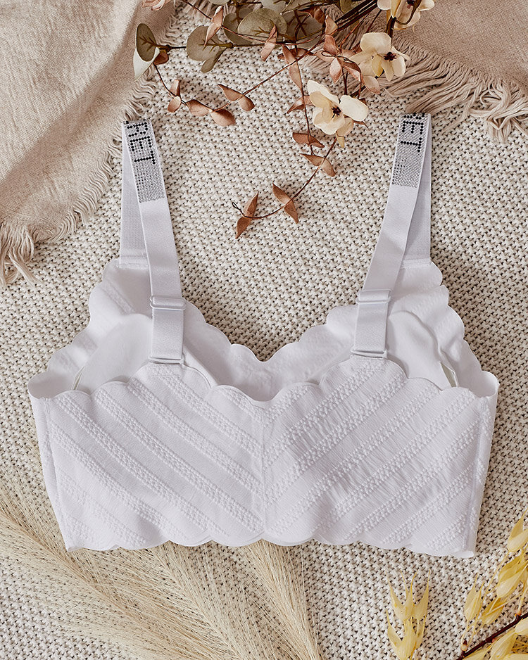 Royalfashion Women's ribbed bra