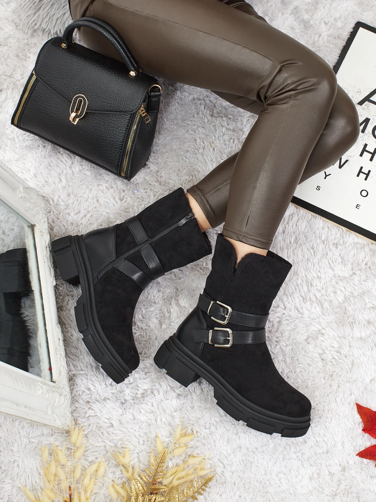 Women's High Eco Suede Ankle Boots Callire