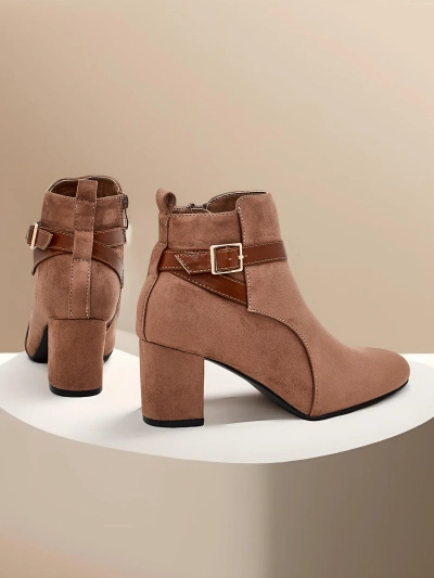 Royalfashion Kvinnor chunky heel ankle boots Eloron