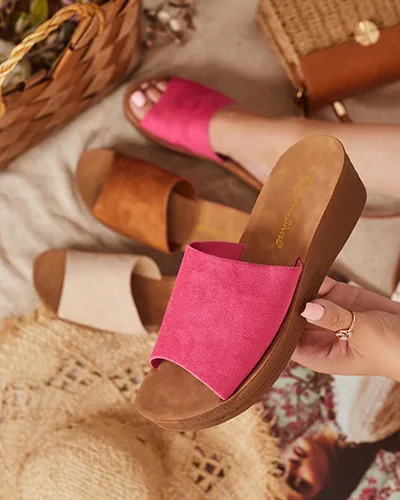 Royalfashion Naiste Saffil madala kontsaga flip-flopid