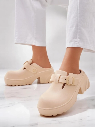 Royalfashion Women's rubber heeled sandals Voxones