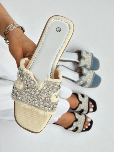 Royalfashion Women's sandals with rhinestones CrystalEase