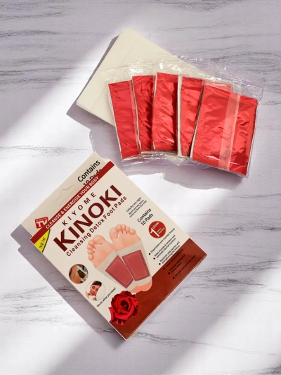 Детокс-наклейки на ноги DETOX KINOKI 10 шт Роза