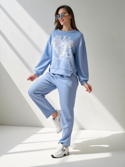 Royalfashion Naiste viskoosist komplekt trükiga