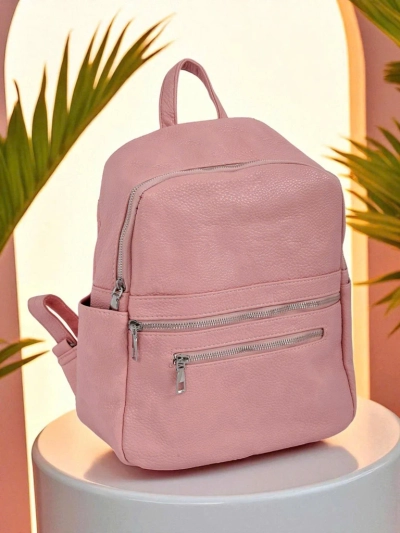 Aurelia Rosa - Królewska Moda women's eco-leather backpack, large for A4