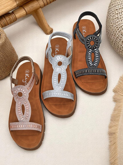 Royalfashion Naiste sandaalid dekoratiivsete rihmadega Lola Grace