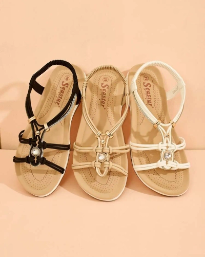 Royalfashion Women's zirconia sandals Solin