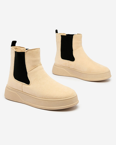 Royalfashion Бежевые женские сапоги a'la snow boots Uteris