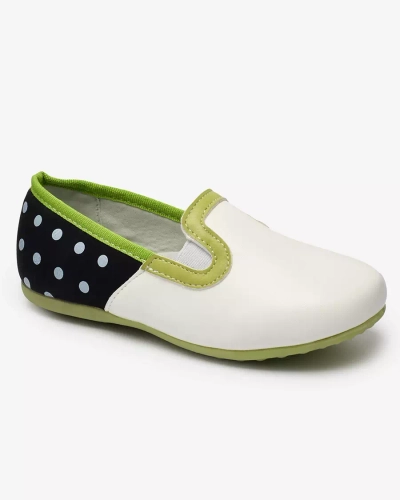 Valged tüdrukute ökonahast poolsaapad Rellme- Footwear