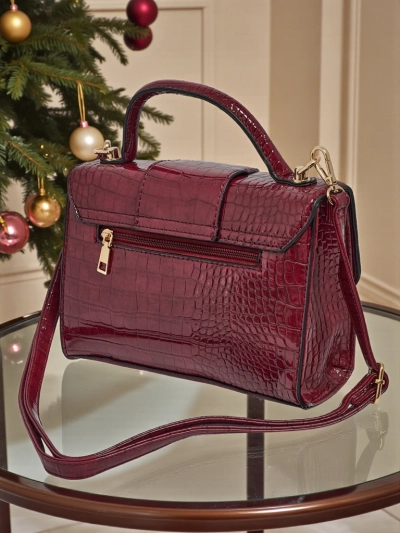 Lakitud väike naiste ökonahast käekott Orlina