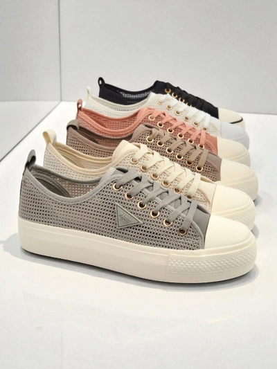 Callista Mesh Light Grey women's sneakers – comfort and style for summer and autumn