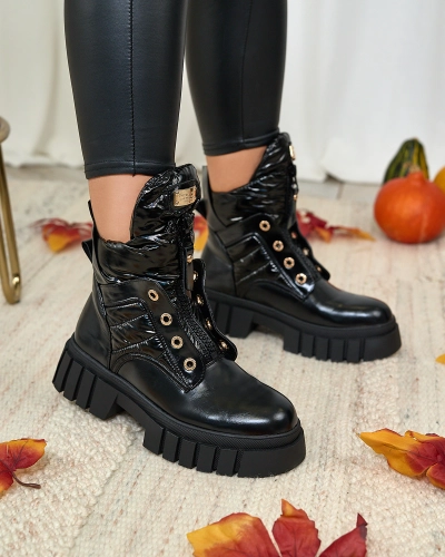 Royalfashion Женские сапоги черного цвета Selilka