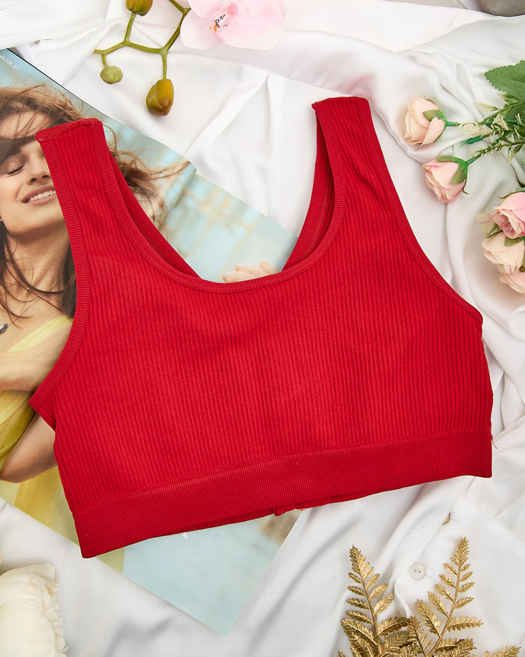 Royalfashion Women's ribbed sports bra