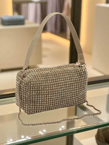 Women's Envelope Clutch with Cubic Zirconia Luniva