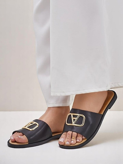 Royalfashion Women’s Flat-Sole Slides Ohanna