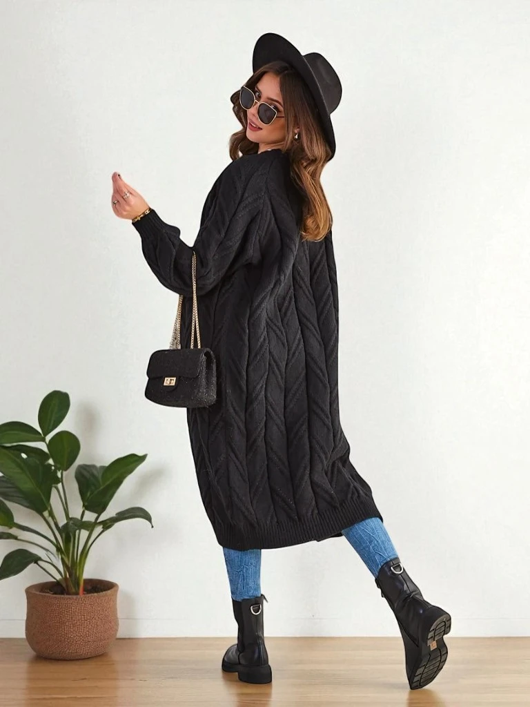 Royalfashion Womea's Knitted Poncho Sweater