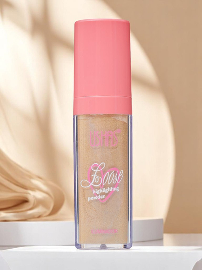 USHAS Puuderjas näokreem-highlighter koos svammiga Golden Petal