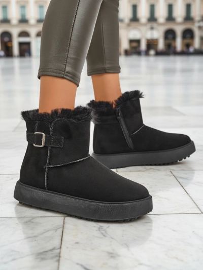 Royalfashion Women's Winter Crest Short Snow Boots