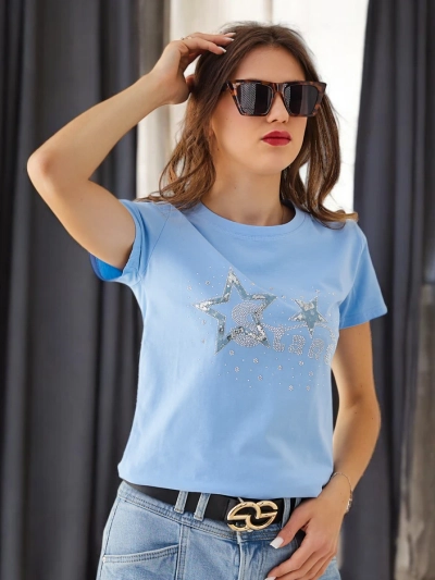 Royalfashion Cotton women's t-shirt STARS