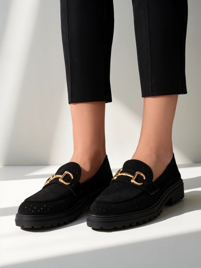 Royalfashion Perforated women's loafers Besio