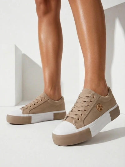 Beige Women’s Aurelio Canvas Sneakers