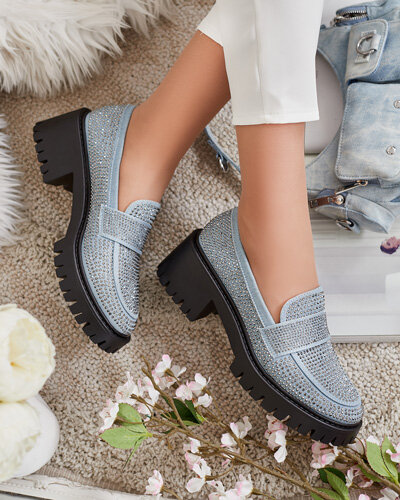 Royalfashion Женские мокасины с цирконами Epolls