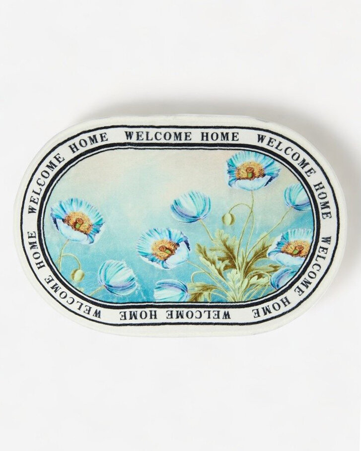 Royalfashion Värviline lilledega uksevaip 40x60