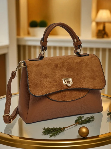 Small women's eco-leather handbag Aurella