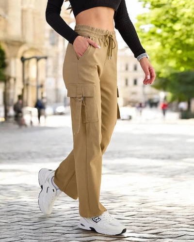 Royalfashion Women's fabric combat pants