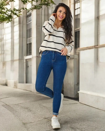 Royalfashion Puuvillased naiste kitsad teksad