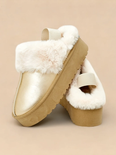 Royalfashion Short ankle boots without heel in snow boots style for women Ebiz