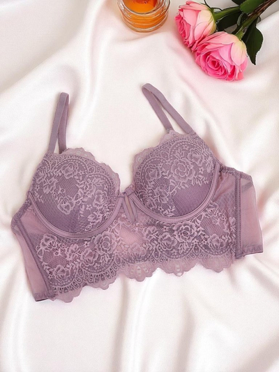 Royalfashion Naiste polsterdatud pitsist korsettrinnahoidja Grace Corset