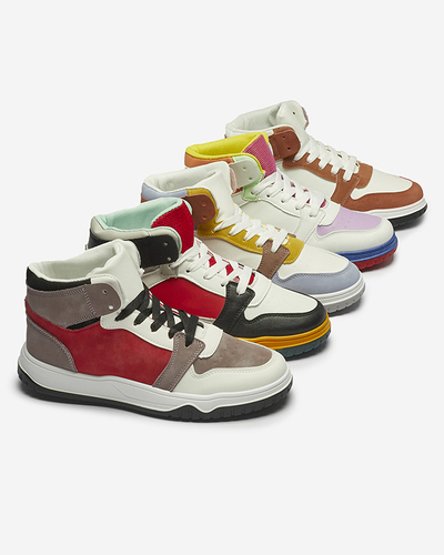 Women's sports sneakers in white-mint color Aopp- Footwear