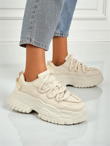 Naiste beežid platvormiga ökonahast tossud Athenia, 6,5 cm