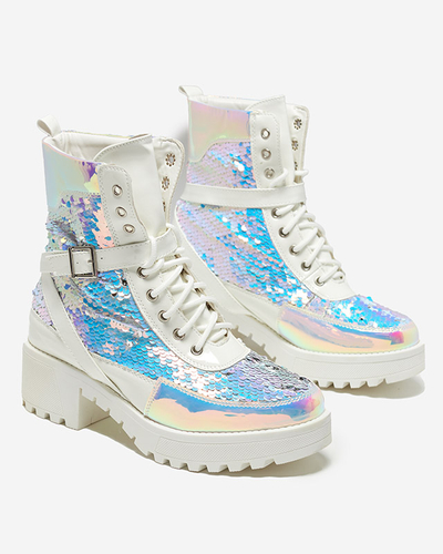 Valged litritega naiste saapad firmalt Impresa - Jalatsid