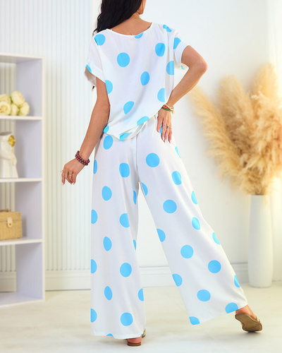 Royalfashion Sinine ja valge naiste hernekomplekt