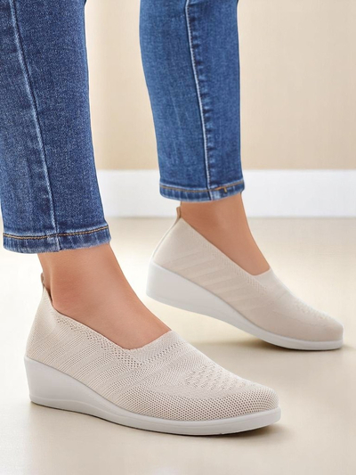 Royalfashion Women's loafers on a low wedge Epoles