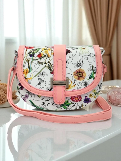 Royalfashion Väike naiste lillemustriga öko-nahast käekott Ori Elle