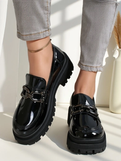 Royalfashion Women's patent loafers Arieda